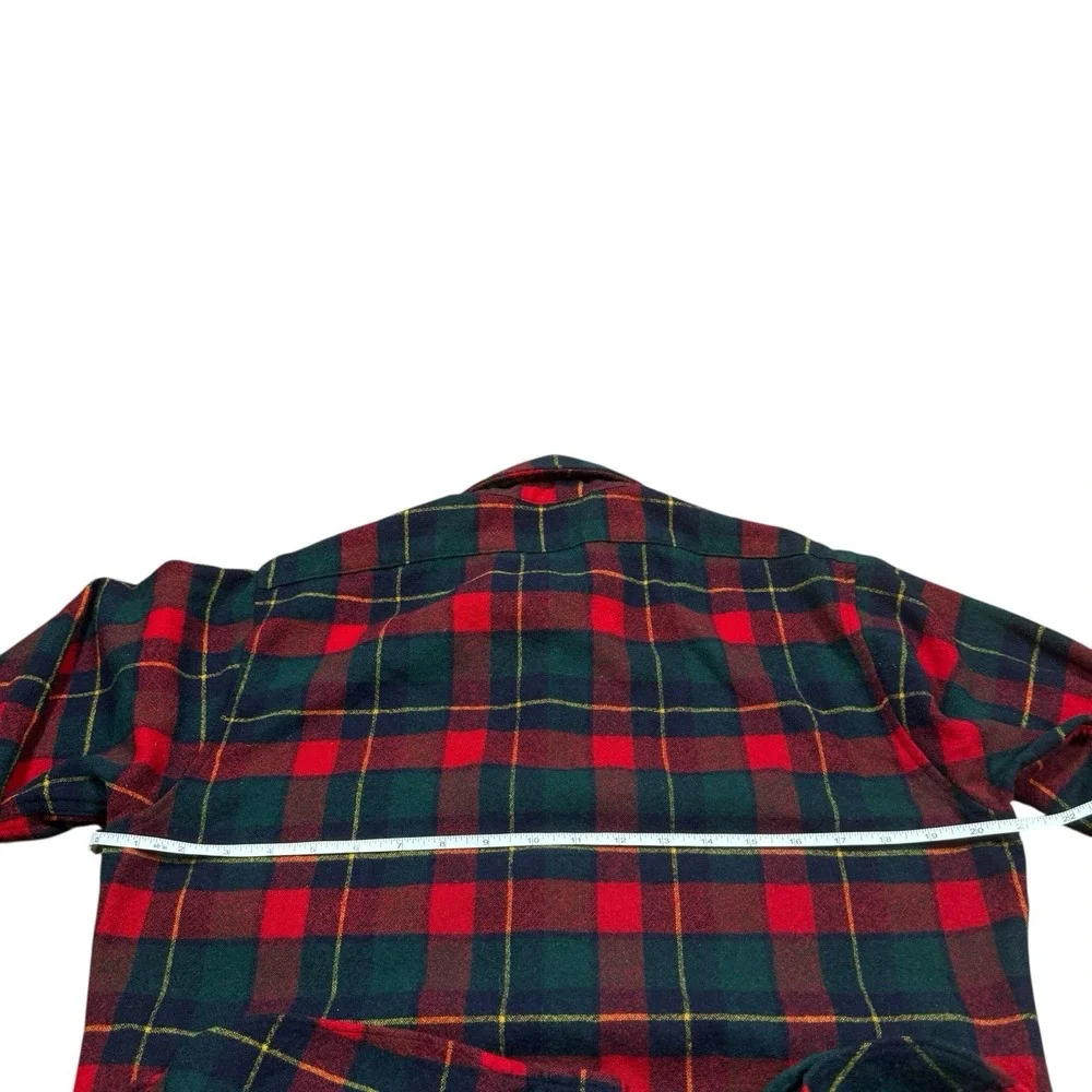 Vintage Pendleton Wool 70s 80s 90s Plaid Flannel Button Up Shirt M‎